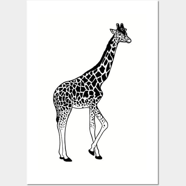 Giraffe Wall Art by lorendowding